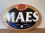 Emaille reclamebord Alken Maes, Ophalen, Gebruikt, Reclamebord