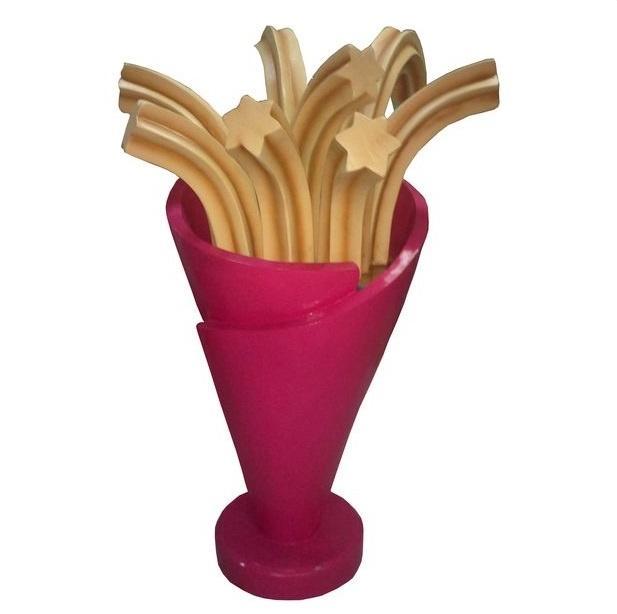 Churros 180 cm - présentoir à churros sur socle en polyester, Collections, Marques & Objets publicitaires, Neuf, Enlèvement