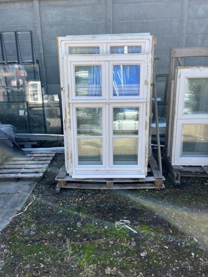 9 Ramen dubbel glas, afmeeting zie info, Doe-het-zelf en Bouw, Glas en Ramen, Gebruikt, Gevelraam of Ruit, 160 cm of meer, 80 tot 120 cm