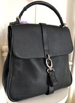 Sac en cuir grainé noir 32 x 29 cm, Utilisé, Noir, Sac à main