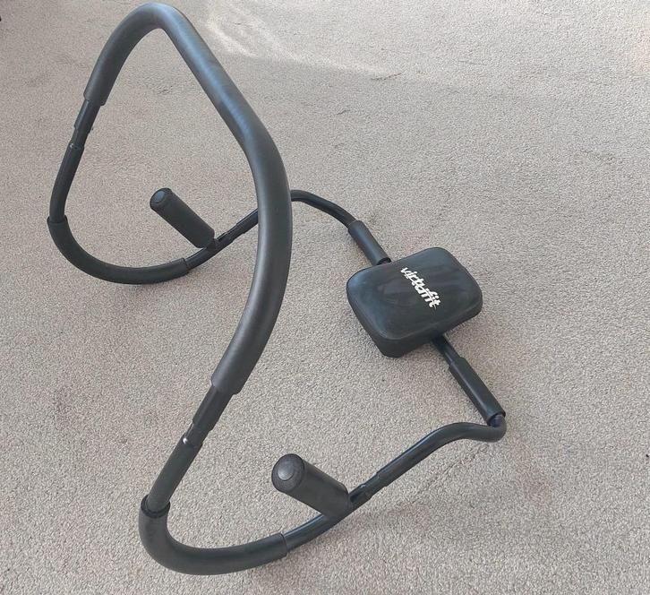 VirtuFit Buikspiertrainer Pro - AB-trainer - Zwart, Sport en Fitness, Fitnessmaterialen, Zo goed als nieuw, Buikspierwiel, Buik
