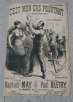 Antiek bladmuziek C"est mon gas pourtant Begin 1900, Antiek en Kunst, Ophalen of Verzenden