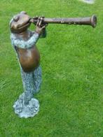 statue d une grenouille en bronze patinée , jet d eau, Fontaine, Autres matériaux, Enlèvement ou Envoi, Neuf
