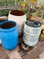Regentonnen (3st.) €12 ‘t stuk, Tuin en Terras, Regentonnen, Ophalen, Zo goed als nieuw, Met kraantje