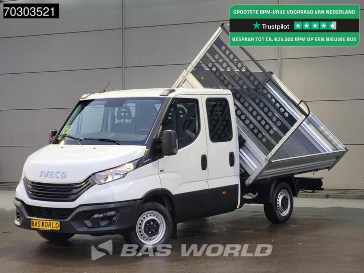 Iveco Daily 35S16 Driezijdige Automaat Kipper Dubbel Cabine, Auto's, Bestelwagens en Lichte vracht, Bedrijf, Te koop, Achteruitrijcamera