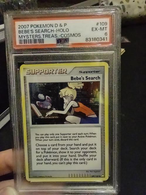 Pokémon Bebe's search Holo Promo, Hobby en Vrije tijd, Verzamelkaartspellen | Pokémon, Zo goed als nieuw, Losse kaart, Foil, Ophalen of Verzenden