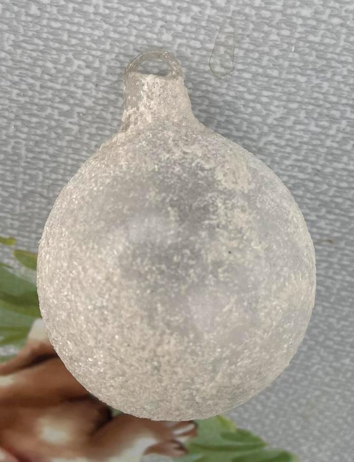 Zeldzame Oude ajeko met glaspoeder, buitenmaat 55mm. Z4, Diversen, Kerst, Gebruikt, Ophalen of Verzenden