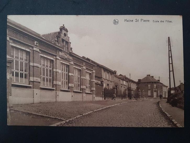 Carte postale Haine Saint-Pierre Ecole des Filles, Collections, Cartes postales | Belgique, Non affranchie, Hainaut, 1920 à 1940