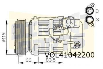 Volvo 940 (94-) / S/V90 (3.0) compressor AC (Zexel) OES! 944 beschikbaar voor biedingen