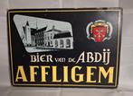 Reclame bord Bier van de Abdij Affligem, Ophalen of Verzenden, Gebruikt, Reclamebord