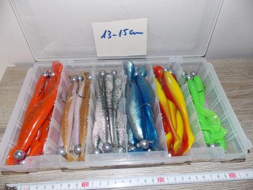 Box zeebaars shads 13 a 15 cm, Watersport en Boten, Hengelsport | Zeevissen, Nieuw, Complete set, Ophalen of Verzenden