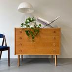 - Vintage ladekast, commode, Deens, eiken -, Ophalen of Verzenden, Zo goed als nieuw
