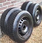 4 winterbanden op velg 15" – Continental – goede staat, Auto-onderdelen, Banden en Velgen, Ophalen, Gebruikt, 15 inch, Band(en)