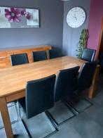 Salle à manger complete chêne massif, Ophalen, Zo goed als nieuw