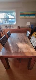 Tafel en 4 stoelen, Huis en Inrichting, Tafels | Eettafels, Ophalen