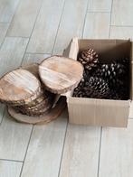 Rondins naturels et pommes de pin, Enlèvement