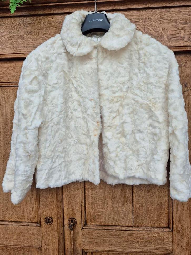 Jas uit de jaren 60 voor liefhebbers van echte retroparels, Kleding | Dames, Jasjes, Kostuums en Pakken, Zo goed als nieuw, Wit