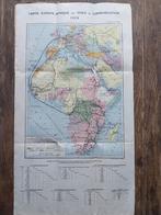 Carte Europe-Afrique des voies de communication, 1928, Livres, Atlas & Cartes géographiques, Enlèvement ou Envoi