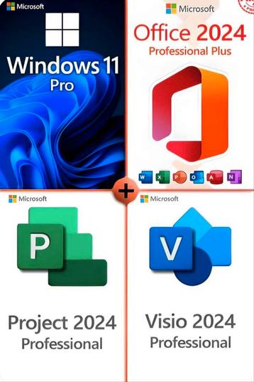 Microsoft Office Visio Project Windows 11, op USB Stick. beschikbaar voor biedingen