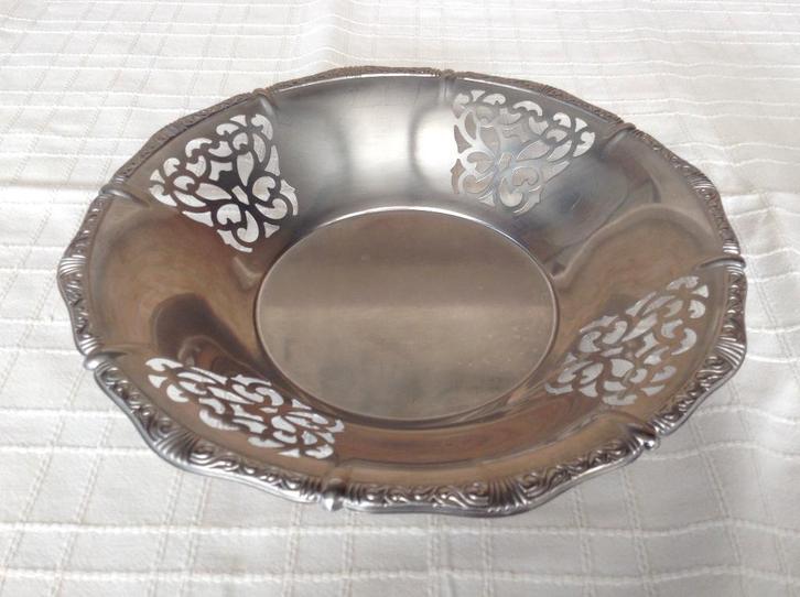 Bol design vintage Alfra Alessi en RVS signé Ø27,5, Antiquités & Art, Antiquités | Plateaux, Enlèvement ou Envoi