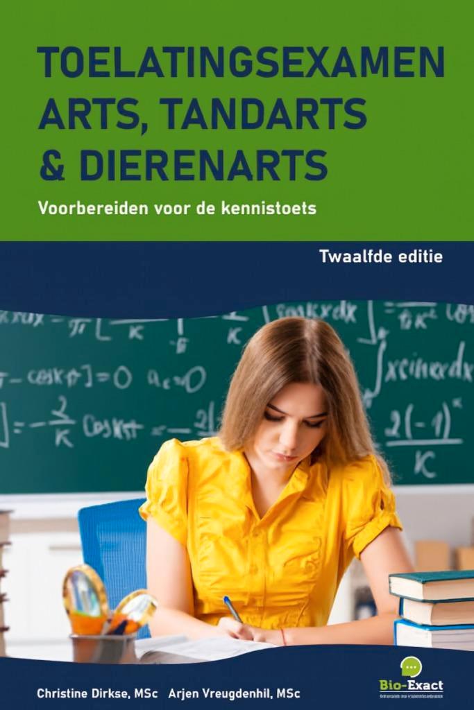 Boek Toelatingsexamen arts, tandarts, dierenarts, Boeken, Studieboeken en Cursussen, Zo goed als nieuw, Hoger Onderwijs, Ophalen