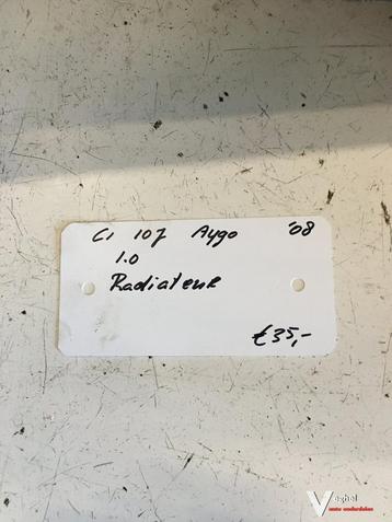 Citroen C1 Toyota Aygo Peugeot 107   1.0 2008  Radiateur beschikbaar voor biedingen