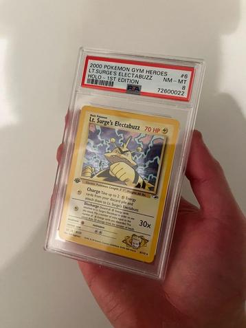Lt Surge’s Electabuzz 1st Edition PSA 8 - Gym Heroes
