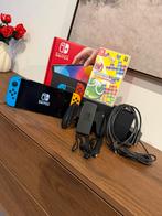 Nintendo Switch OLED + Puyo Puyo Tetris + 200GB microSD, Ophalen, Zo goed als nieuw, Switch OLED