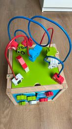 Activiteitenkubus - De groene stad - Houten speelgoed, Kinderen en Baby's, Speelgoed | Houten speelgoed, Overige typen, Gebruikt
