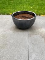 Geglazuurde keramieken pot, Tuin en Terras, Rond, Tuin, Zo goed als nieuw, Minder dan 40 cm