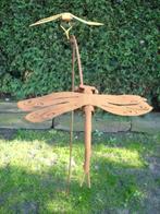 grand balancier girouette libellule double en fer forgé, Jardin & Terrasse, Girouettes & Moulins à vent, Enlèvement ou Envoi, Neuf