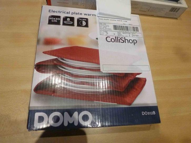 DOMO voedsel/bordenwarmer - nieuwstaat - capaciteit 8 borden, Elektronische apparatuur, Grillplaten, Nieuw, Ophalen of Verzenden