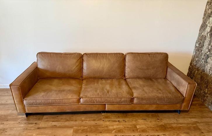Suede bank + fauteuil, Huis en Inrichting, Fauteuils, Gebruikt, Overige materialen, 125 cm of meer, 75 tot 100 cm, Ophalen