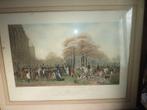 kader met prent jachtafereel, Verzamelen, Ophalen, Zo goed als nieuw, Prent