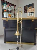Trombone Ténor B-flat/F, doré, Muziek en Instrumenten, Blaasinstrumenten | Trombones, Ophalen, Nieuw, Tenor, Met koffer