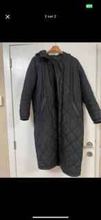 Lange zwarte jas, Kleding | Dames, Jassen | Winter, Ophalen, Maat 38/40 (M), Zwart