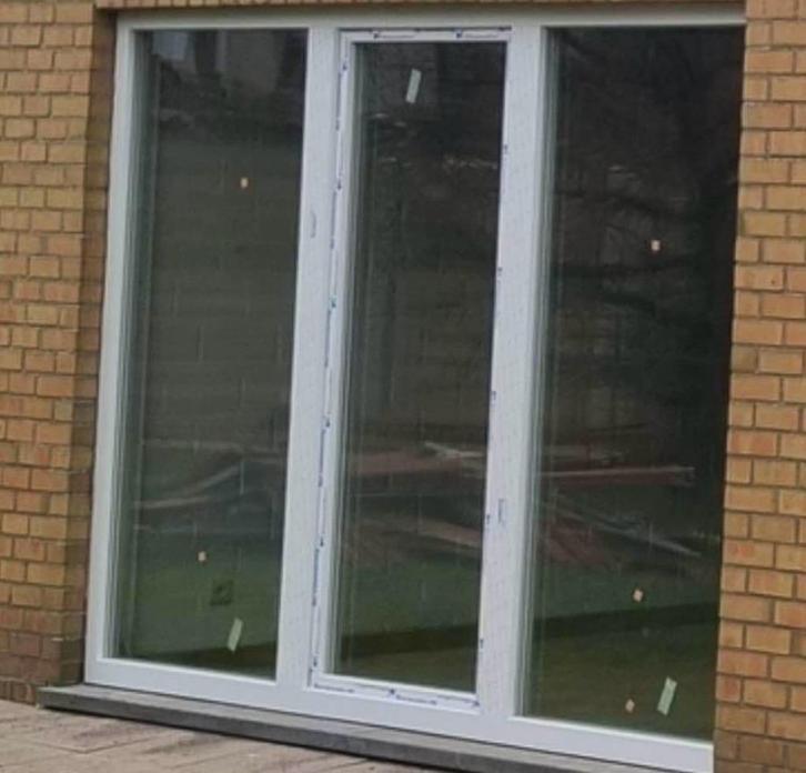 Nieuw 3 delige raam B=255 cm x H= 220 cm, Doe-het-zelf en Bouw, Glas en Ramen, Nieuw, Overige typen, 160 cm of meer, 160 cm of meer