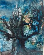 Lajos Sebök schilderij surrealistisch ( Salvador Dali ), Antiek en Kunst, Ophalen of Verzenden