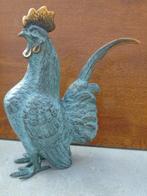 statue d un coq en bronze patinée et en relief, Jardin & Terrasse, Enlèvement ou Envoi, Neuf, Autres matériaux, Animal
