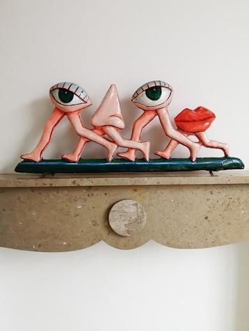 SCULPTUUR VAN EEN WANDELEND GEZICHT - WANDELEND GEZICHT beschikbaar voor biedingen