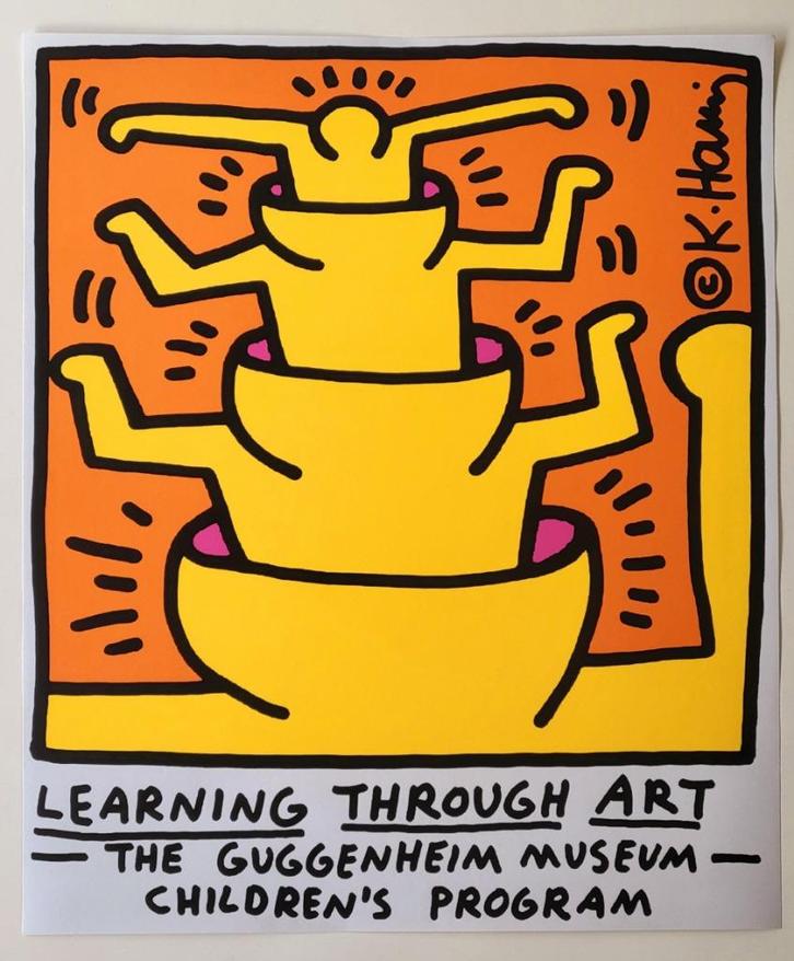 Keith Haring - Guggenheim - 1986, Antiek en Kunst, Kunst | Litho's en Zeefdrukken, Verzenden