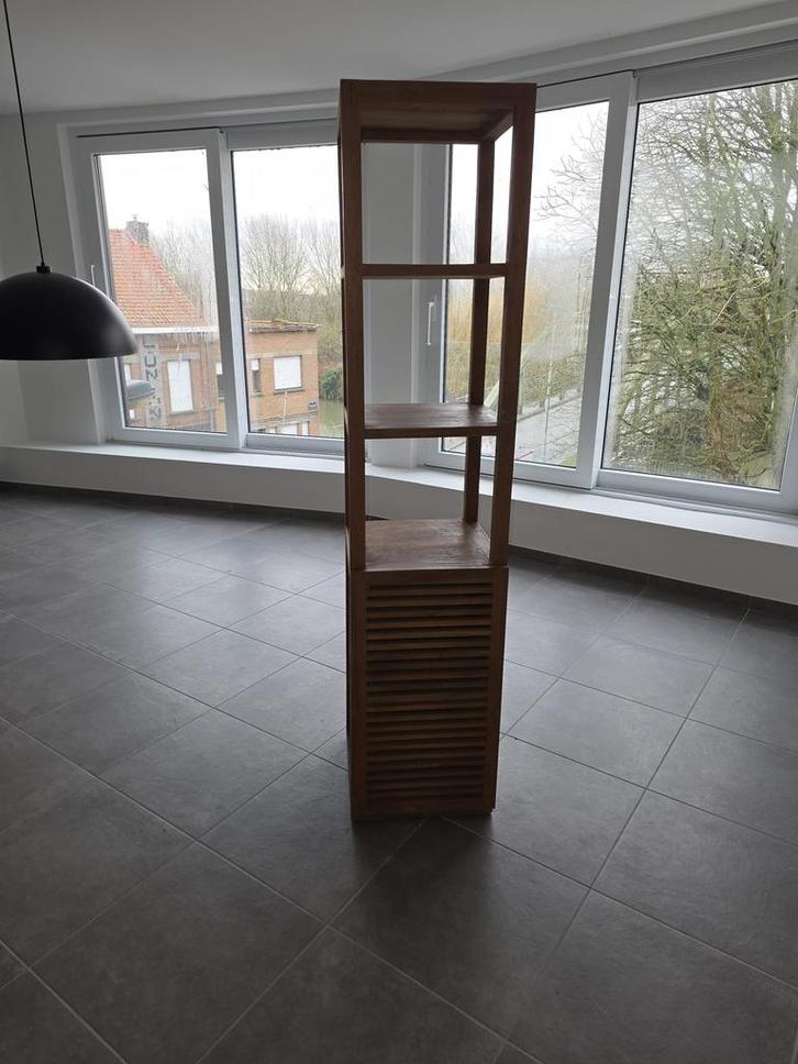 Meuble colonne en Teck, Huis en Inrichting, Woonaccessoires | Zuilen en Pilaren, Zo goed als nieuw, Ophalen