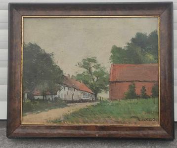 huile sur toile signe Octave pycke, Enlèvement ou Envoi