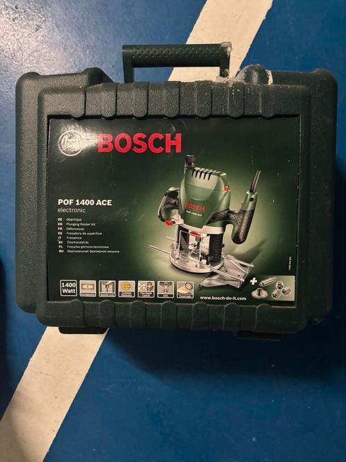 Bosch POF 1400 ACE bovenfrees – NIEUW in koffer – 1400W, Doe-het-zelf en Bouw, Gereedschap | Freesmachines, Zo goed als nieuw