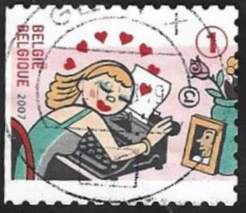1 Postzegel België 2007 Schrijfmachines beschikbaar voor biedingen