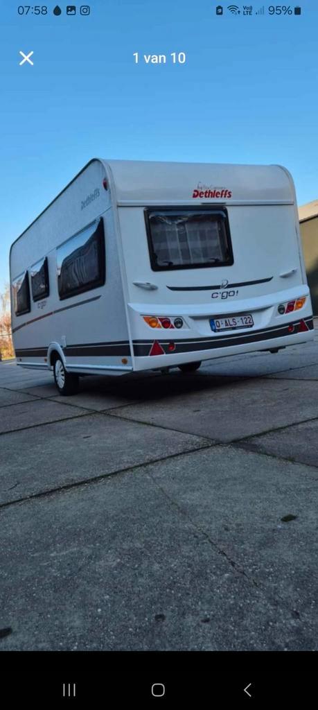 Caravan Dethleffs C'go 430 QS, bj 2021, in showroomstaat!!!, Caravans en Kamperen, Caravans, Particulier, Treinzit, Dethleffs