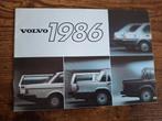 VOLVO 1986, Boeken, Auto's | Folders en Tijdschriften, Ophalen of Verzenden, Nieuw, Volvo