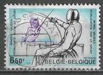 Belgie 1977 - Yvert 1859 /OBP 1864 - Schermen (ST), Verzenden, Gestempeld, Sport