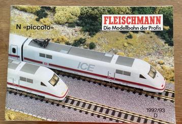 Catalogue train Fleischmann N - 1992-93 beschikbaar voor biedingen