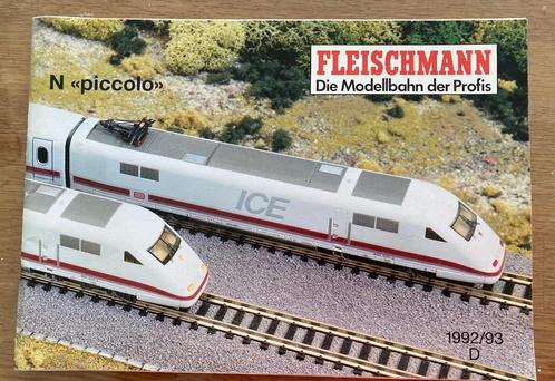 Catalogue train Fleischmann N - 1992-93, Hobby en Vrije tijd, Modeltreinen | N-Spoor, Gebruikt, Boek, Tijdschrift of Catalogus